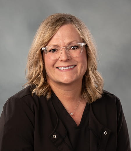 Sherri is smiling